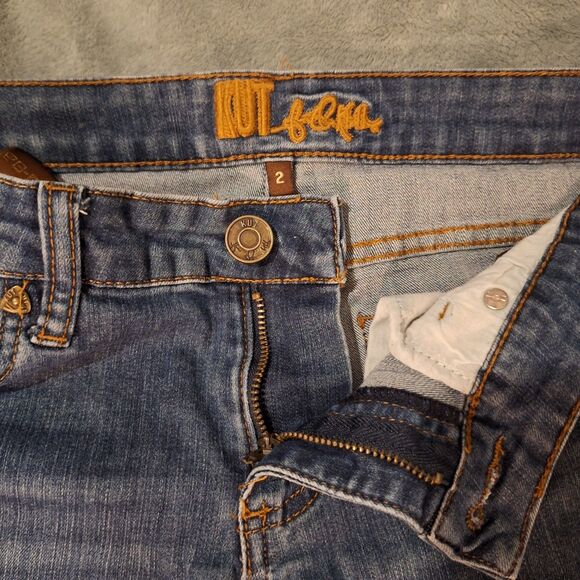 Kut From The Kloth Cut-Off Shorts Women 2 Blue Denim Gidget Daisy Dukes - Picture 3 of 11